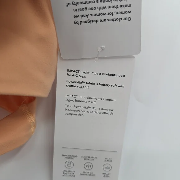 NWT ATHLETA Conscious Cut Out Crop Bra Top (A-C) - Picture 5 of 12